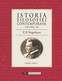 coperta carte istoria filosofiei romanesti - vol. iii de p. p. negulescu 